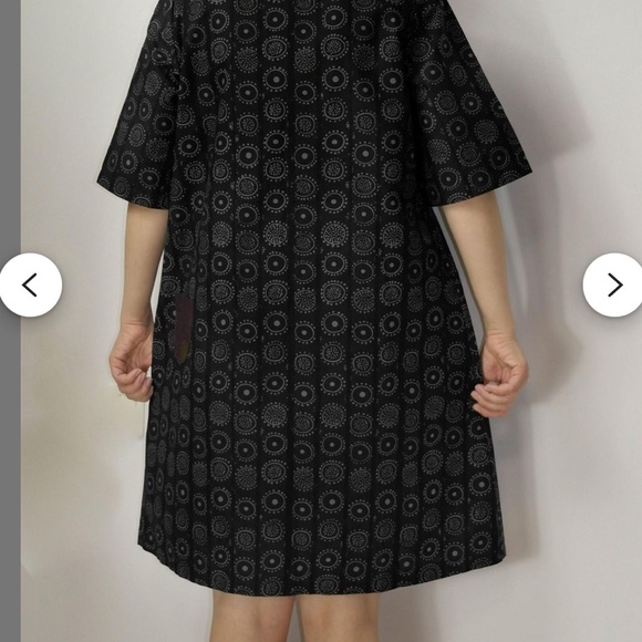 Vintage MARIMEKKO Kihlatasku Shapes Pattern Pocket Icon Dress Size EU 34; US 4/6 - Picture 4 of 7